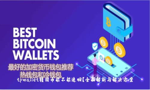 tpwallet转错币能不能追回？全面解析与解决方案